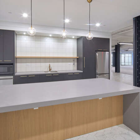 Click to view a popup image of kitchen area of the office