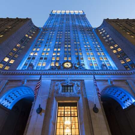 Click to view a popup image of Helmsley building exterior